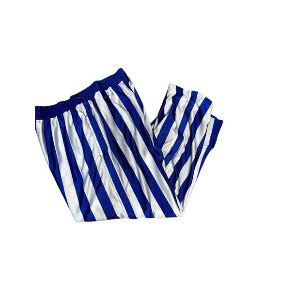 Vintage Hardwood Classic Breakaway Vintage Mens warm up Pants Blue White Striped - Picture 6 of 8